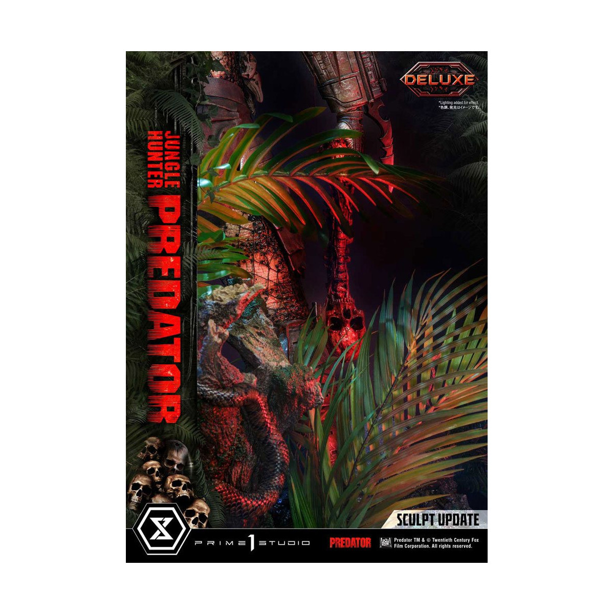Prime 1 Studios - Museo Masterline 1/3 Jungle Hunter Predator Deluxe Versione Bonus