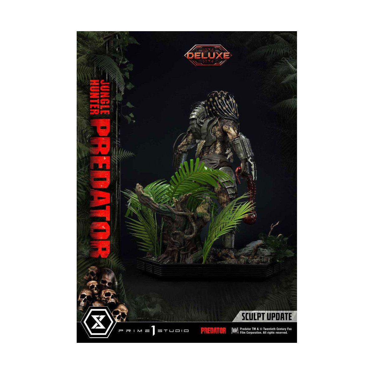 Prime 1 Studios - Museo Masterline 1/3 Jungle Hunter Predator Deluxe Versione Bonus