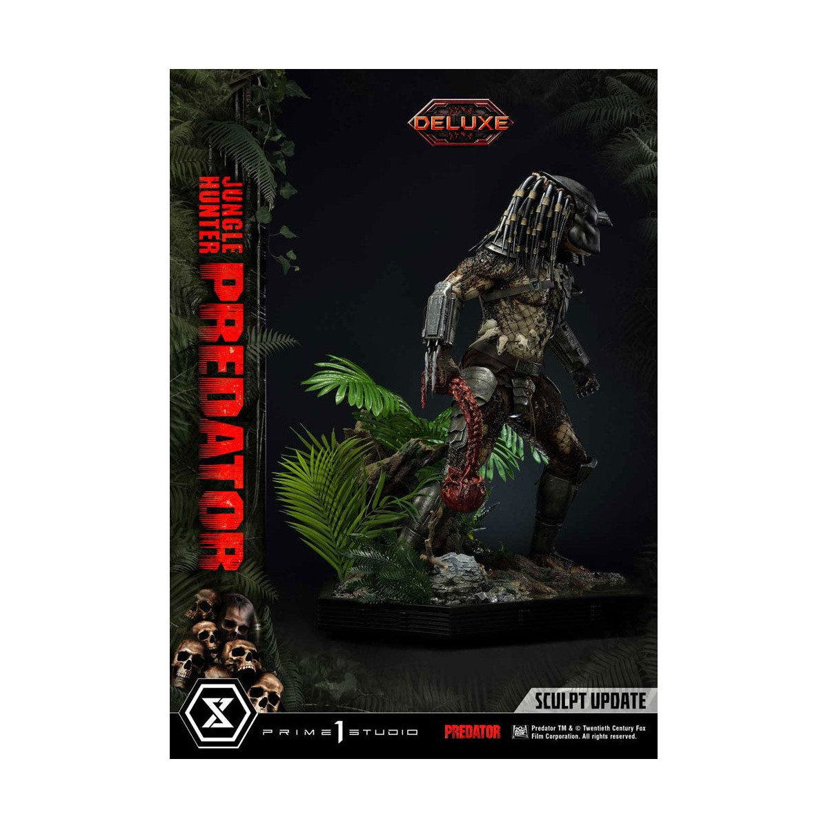 Prime 1 Studios - Museo Masterline 1/3 Jungle Hunter Predator Deluxe Versione Bonus