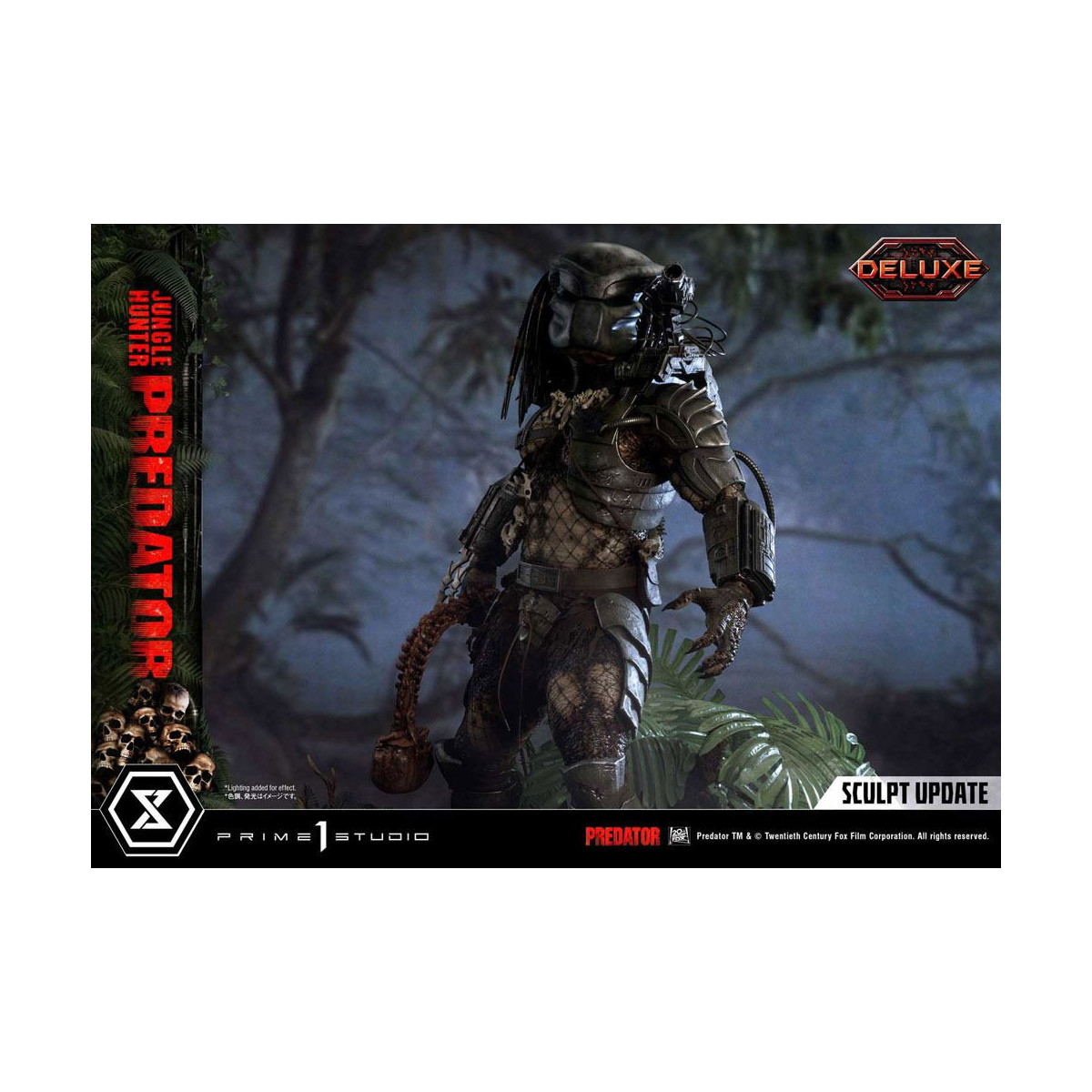 Prime 1 Studios - Museo Masterline 1/3 Jungle Hunter Predator Deluxe Versione Bonus