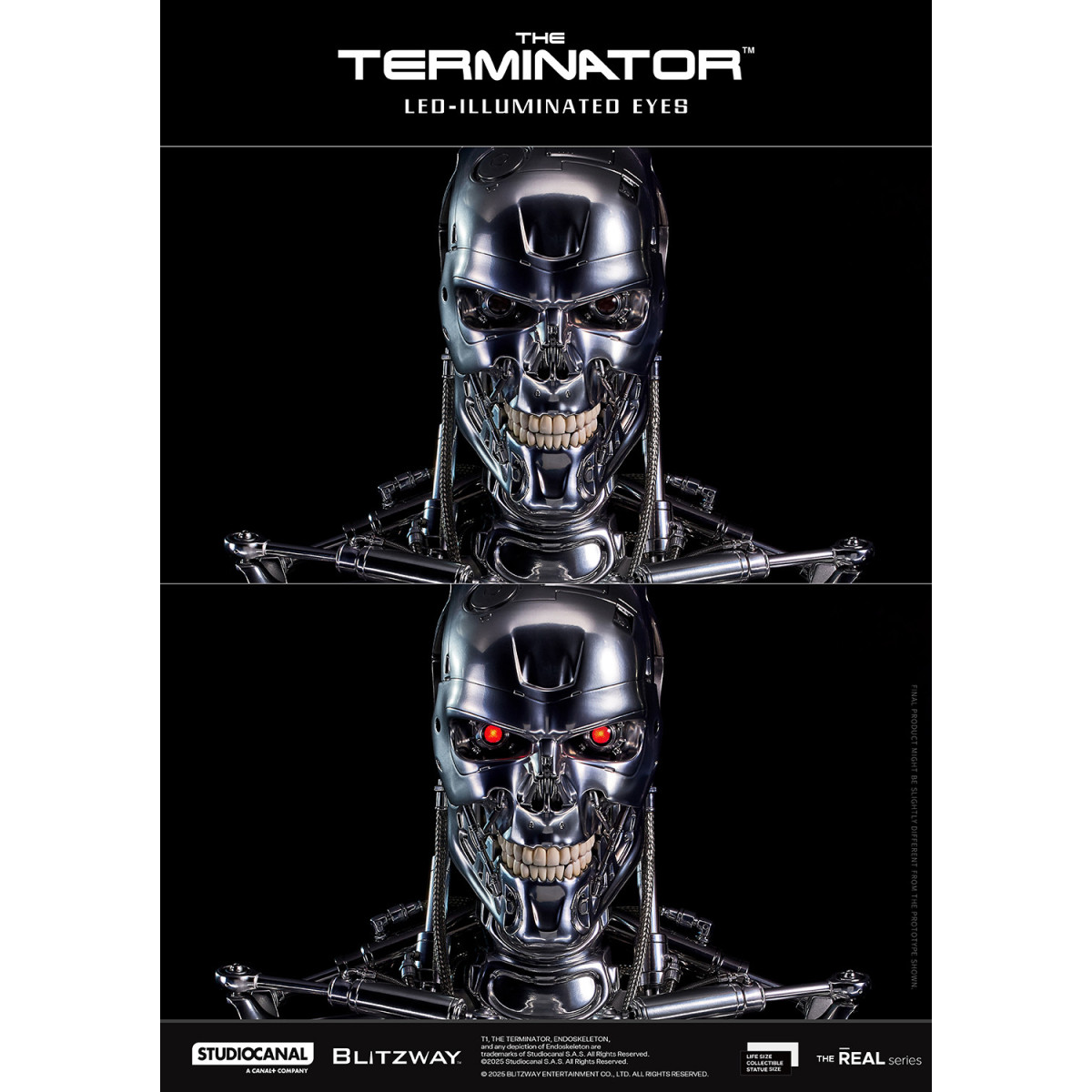 Blitzway - Cranio endoscheletrico T800 1/1 a grandezza naturale - Il Terminator