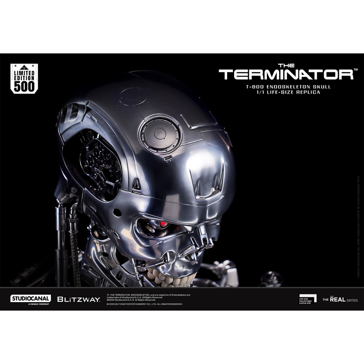 Blitzway - Cranio endoscheletrico T800 1/1 a grandezza naturale - Il Terminator