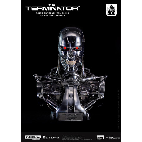 Blitzway - Cranio endoscheletrico T800 1/1 a grandezza naturale - Il Terminator