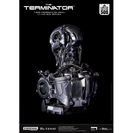 Blitzway - Cranio endoscheletrico T800 1/1 a grandezza naturale - Il Terminator