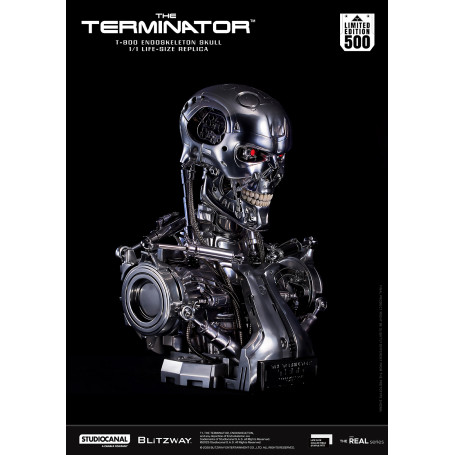 Blitzway - Cranio endoscheletrico T800 1/1 a grandezza naturale - Il Terminator