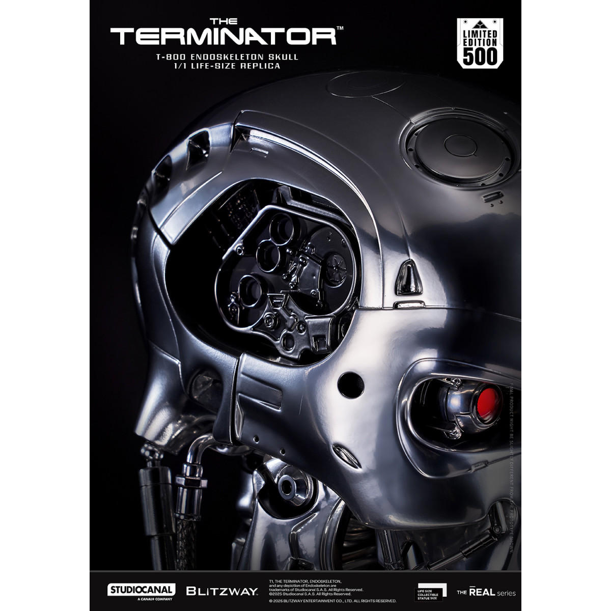 Blitzway - Cranio endoscheletrico T800 1/1 a grandezza naturale - Il Terminator
