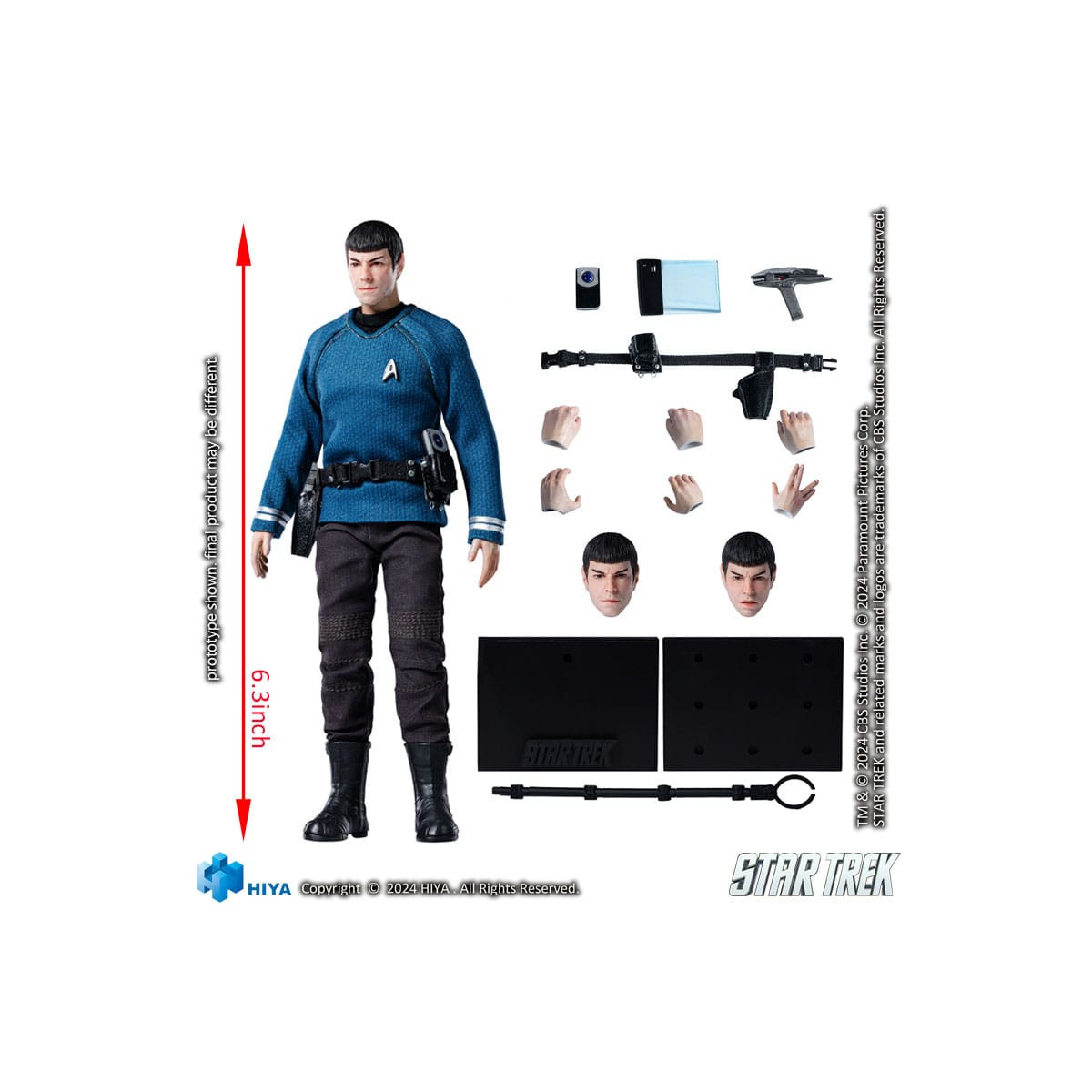 HIYA TOYS - Serie Exquisite Super 1/12 - Star Trek (2009) Spock