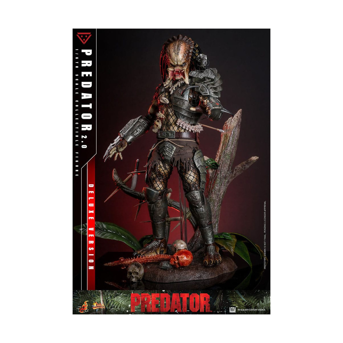 Hot Toys - Predator 2.0 Versione Deluxe - Cacciatore della giungla
