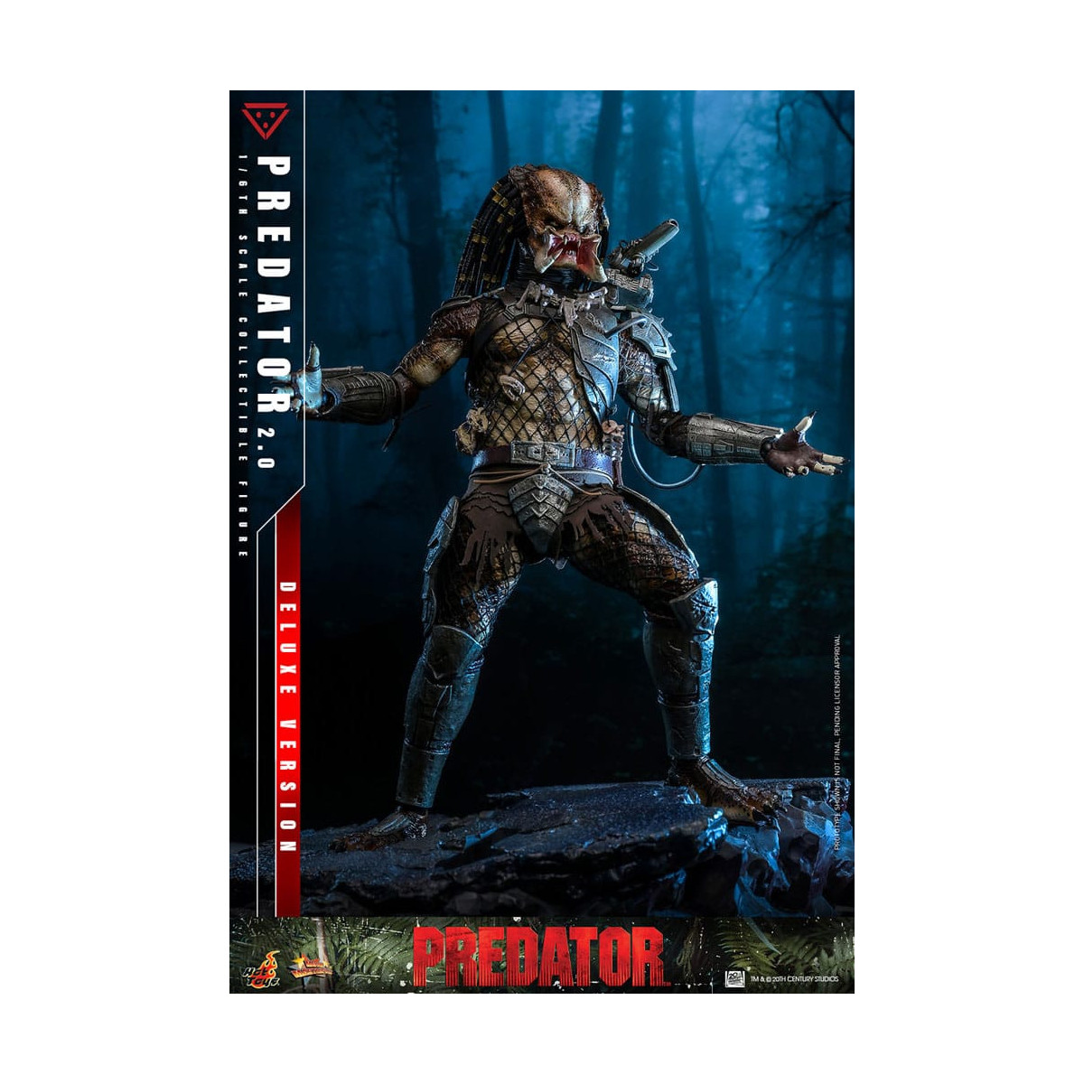 Hot Toys - Predator 2.0 Versione Deluxe - Cacciatore della giungla