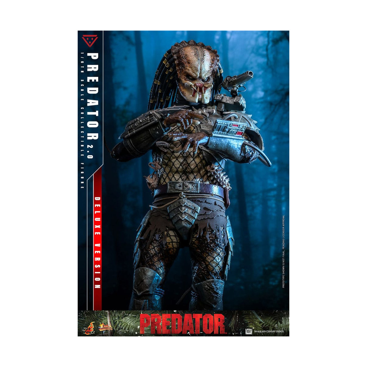 Hot Toys - Predator 2.0 Versione Deluxe - Cacciatore della giungla
