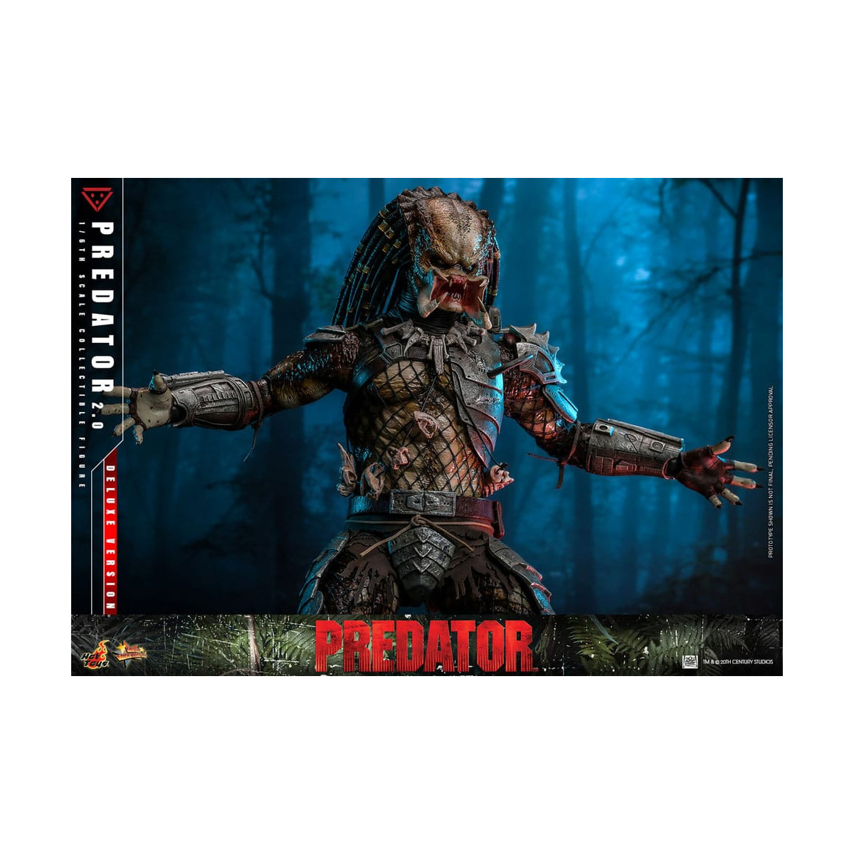 Hot Toys - Predator 2.0 Versione Deluxe - Cacciatore della giungla
