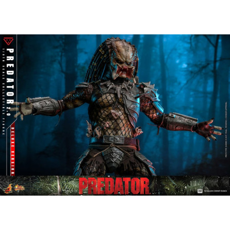 Hot Toys - Predator 2.0 Versione Deluxe - Cacciatore della giungla