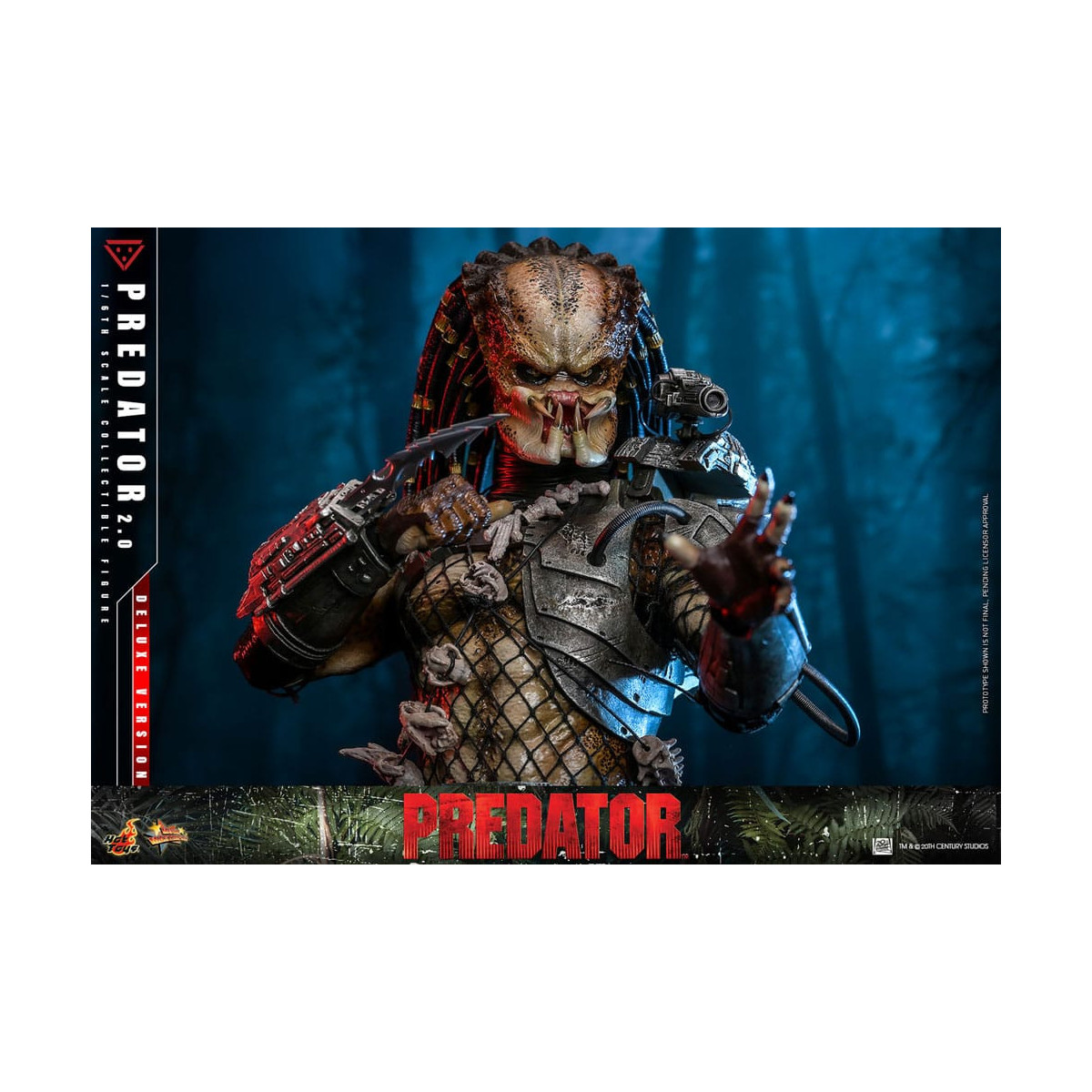 Hot Toys - Predator 2.0 Versione Deluxe - Cacciatore della giungla