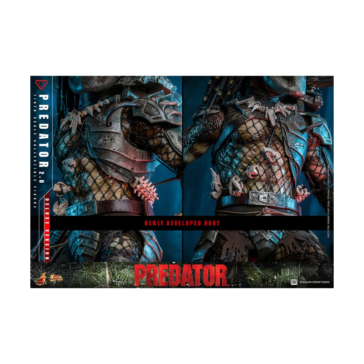 Hot Toys - Predator 2.0 Versione Deluxe - Cacciatore della giungla