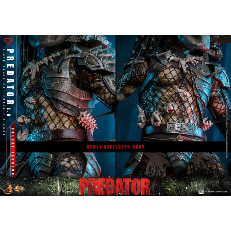 Hot Toys - Predator 2.0 Versione Deluxe - Cacciatore della giungla