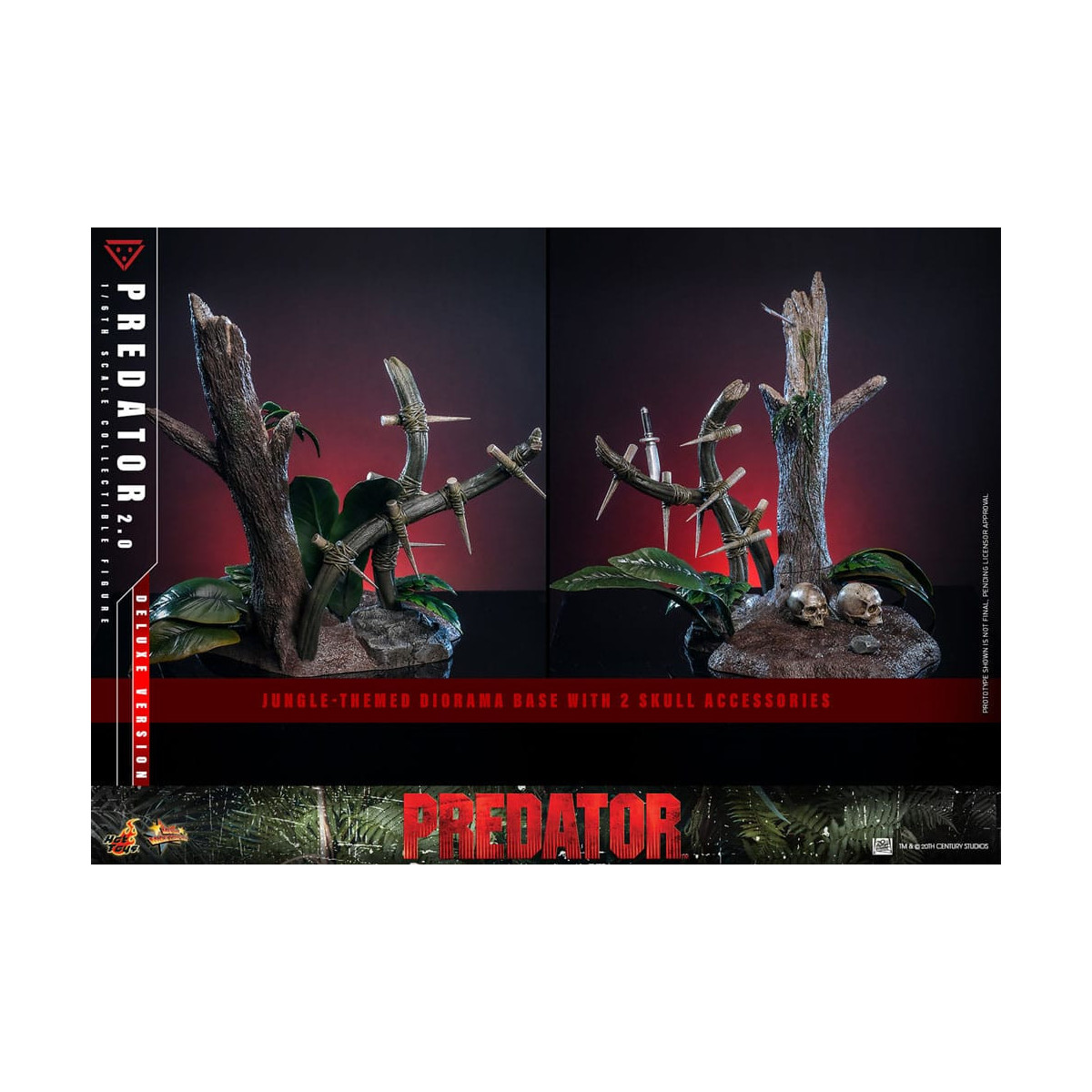 Hot Toys - Predator 2.0 Versione Deluxe - Cacciatore della giungla