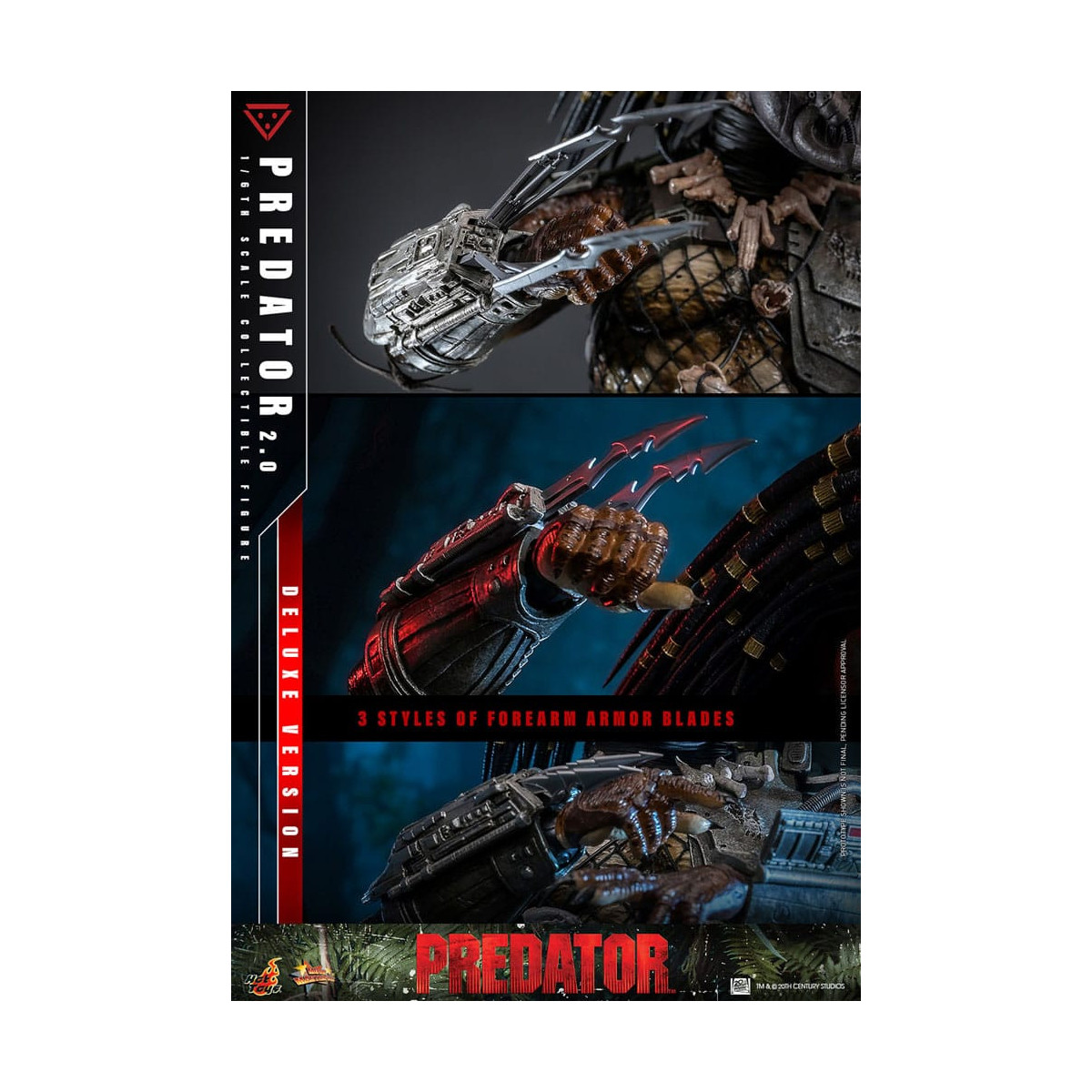 Hot Toys - Predator 2.0 Versione Deluxe - Cacciatore della giungla