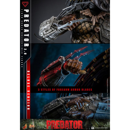 Hot Toys - Predator 2.0 Versione Deluxe - Cacciatore della giungla
