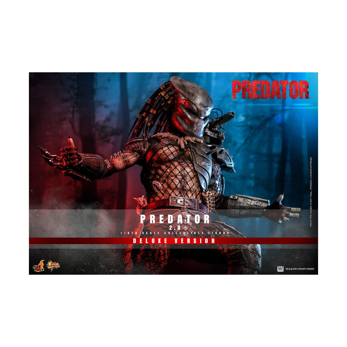 Hot Toys - Predator 2.0 Versione Deluxe - Cacciatore della giungla