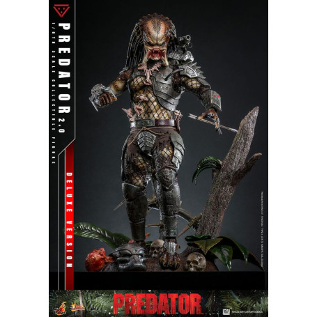 Hot Toys - Predator 2.0 Versione Deluxe - Cacciatore della giungla