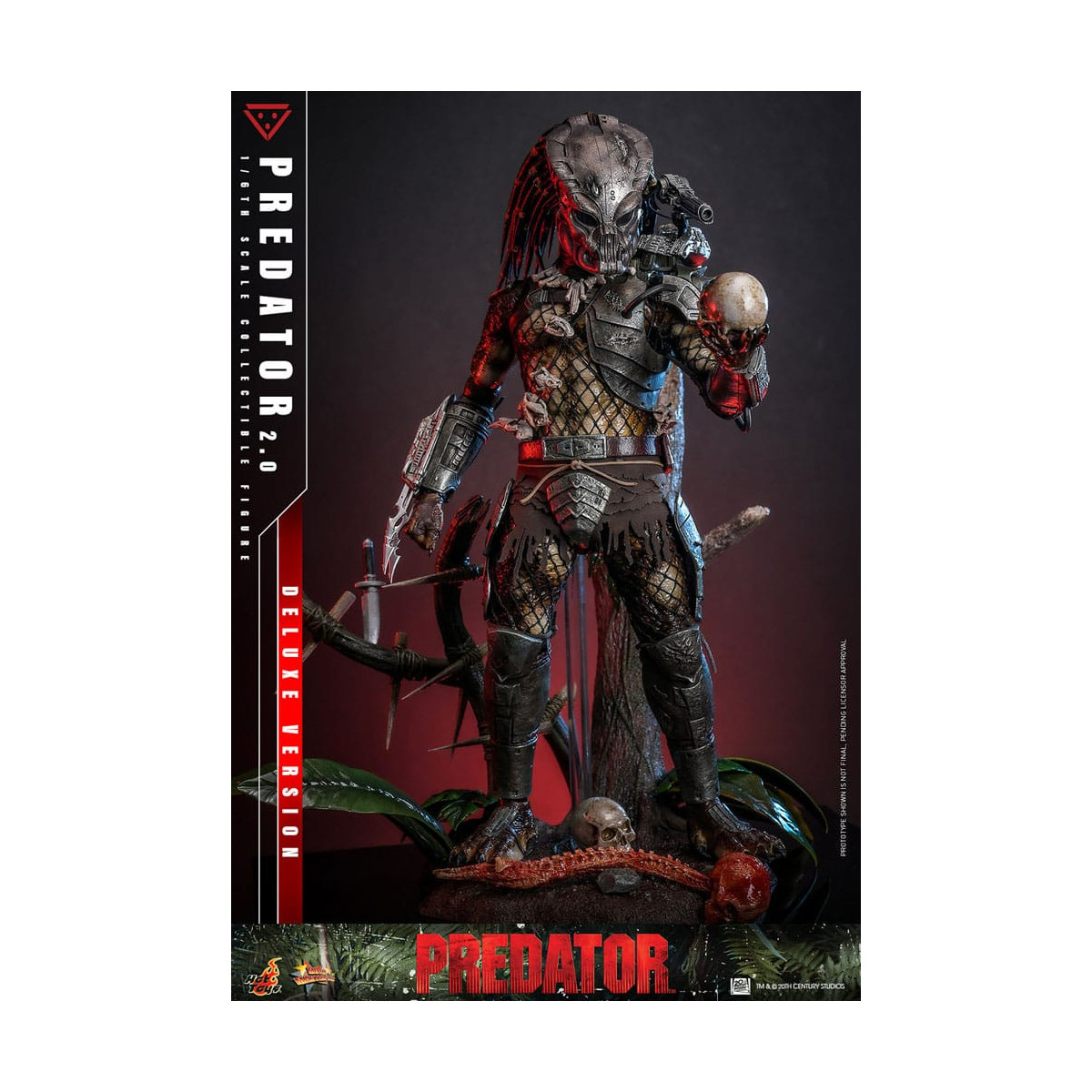 Hot Toys - Predator 2.0 Versione Deluxe - Cacciatore della giungla