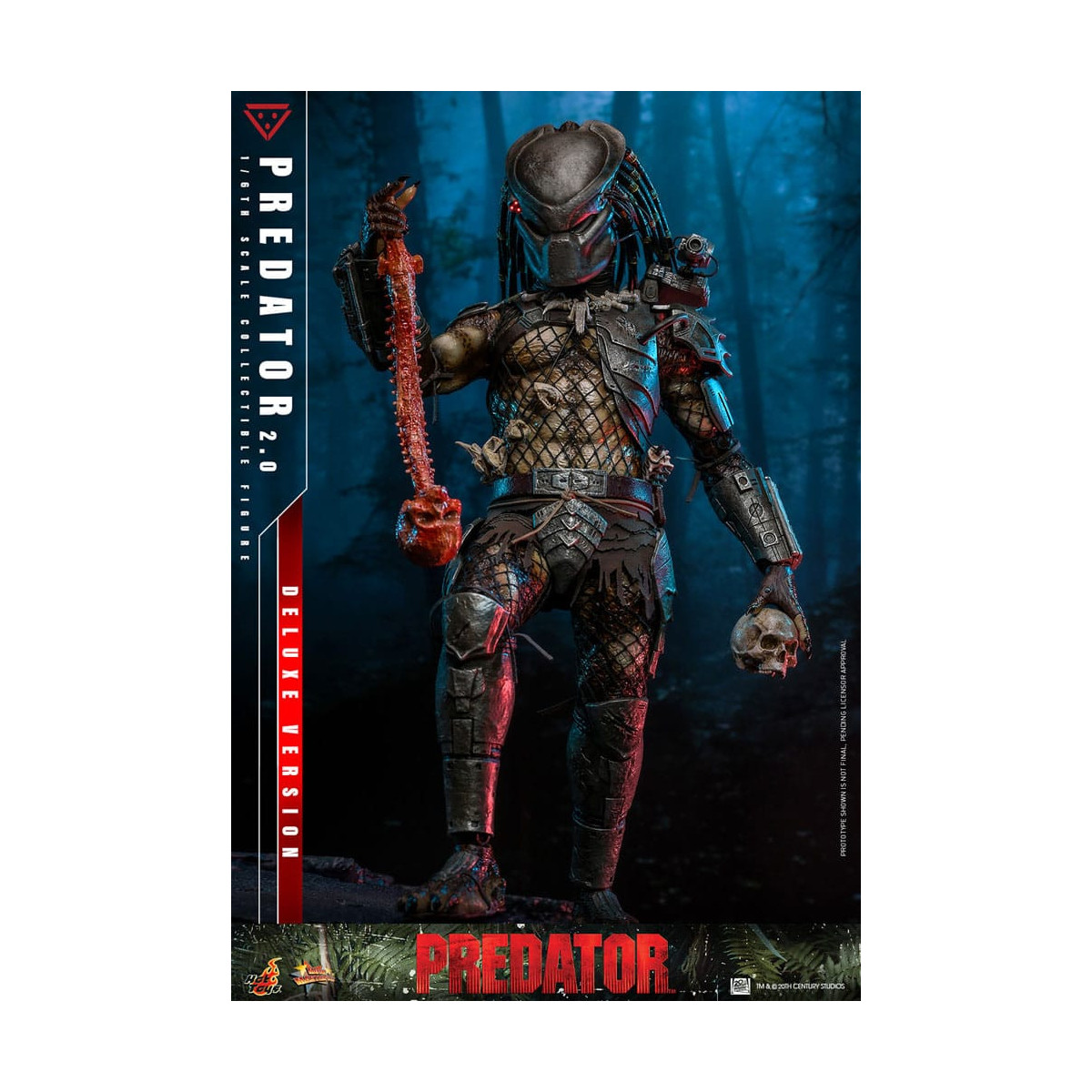 Hot Toys - Predator 2.0 Versione Deluxe - Cacciatore della giungla