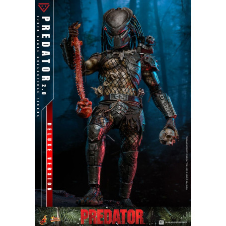 Hot Toys - Predator 2.0 Versione Deluxe - Cacciatore della giungla