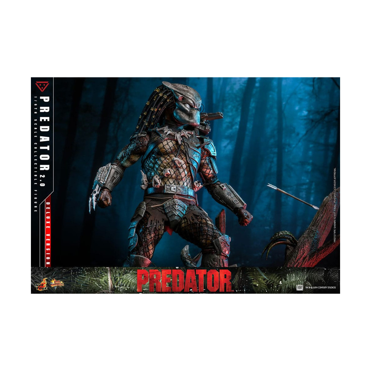 Hot Toys - Predator 2.0 Versione Deluxe - Cacciatore della giungla