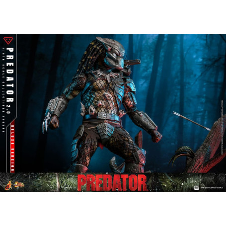 Hot Toys - Predator 2.0 Versione Deluxe - Cacciatore della giungla