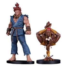 PCS - Set di statue di Street Fighter: Street Jam - Akuma e Dhalsim in scala 1:10