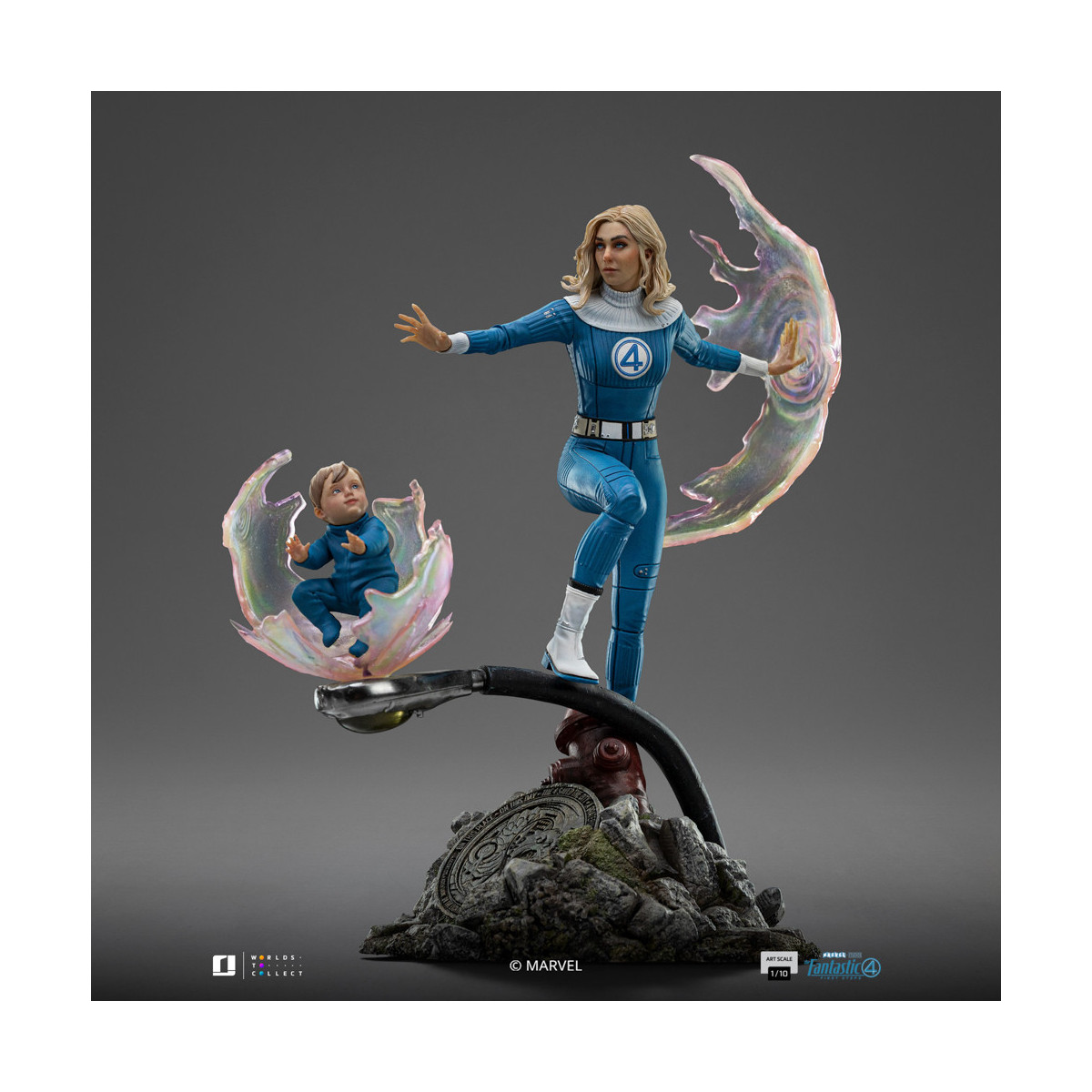 Iron Studios - Marvel Fantastic 4 - Donna invisibile Sue Storm Scala 1/10