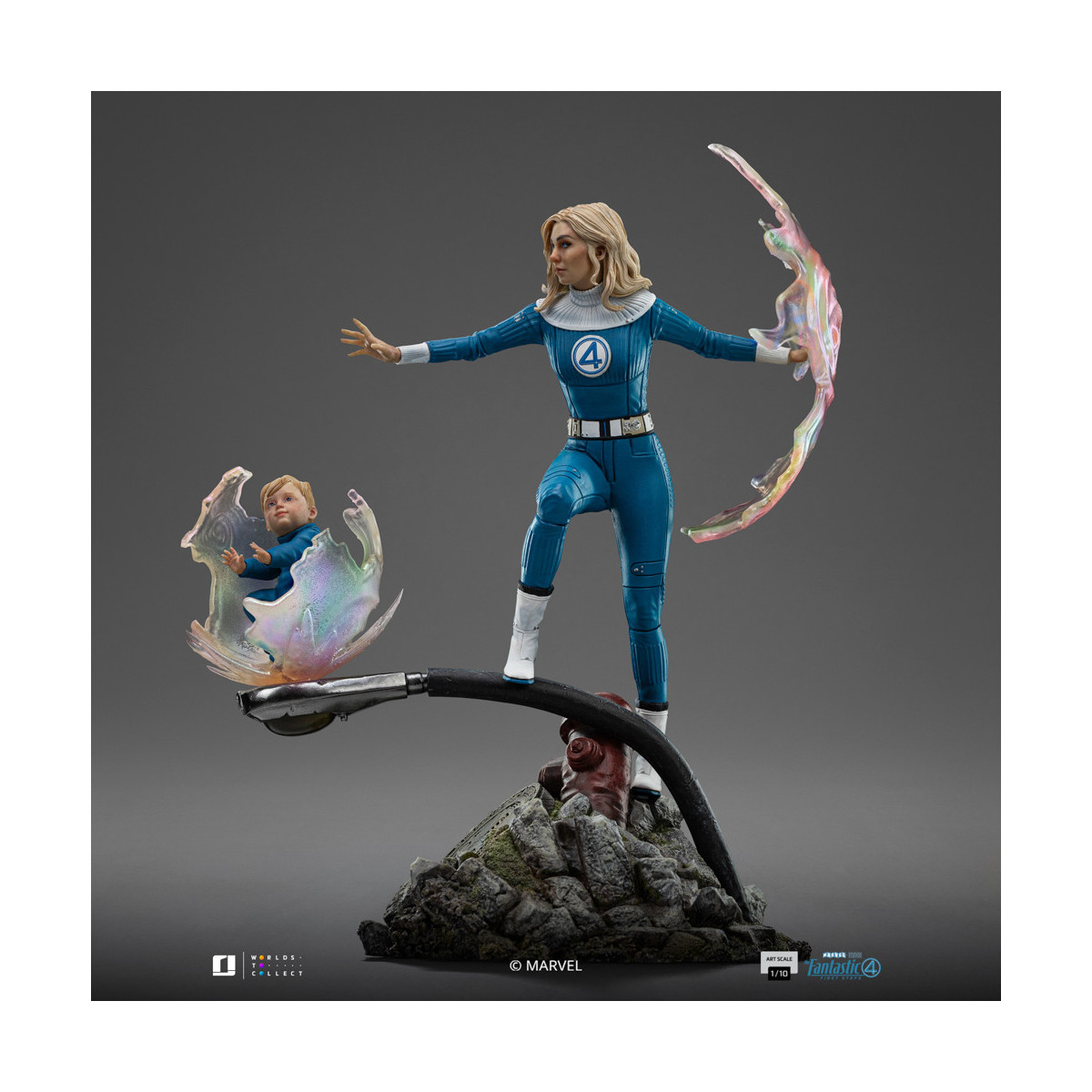 Iron Studios - Marvel Fantastic 4 - Donna invisibile Sue Storm Scala 1/10