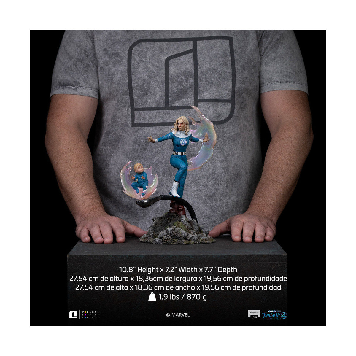 Iron Studios - Marvel Fantastic 4 - Donna invisibile Sue Storm Scala 1/10