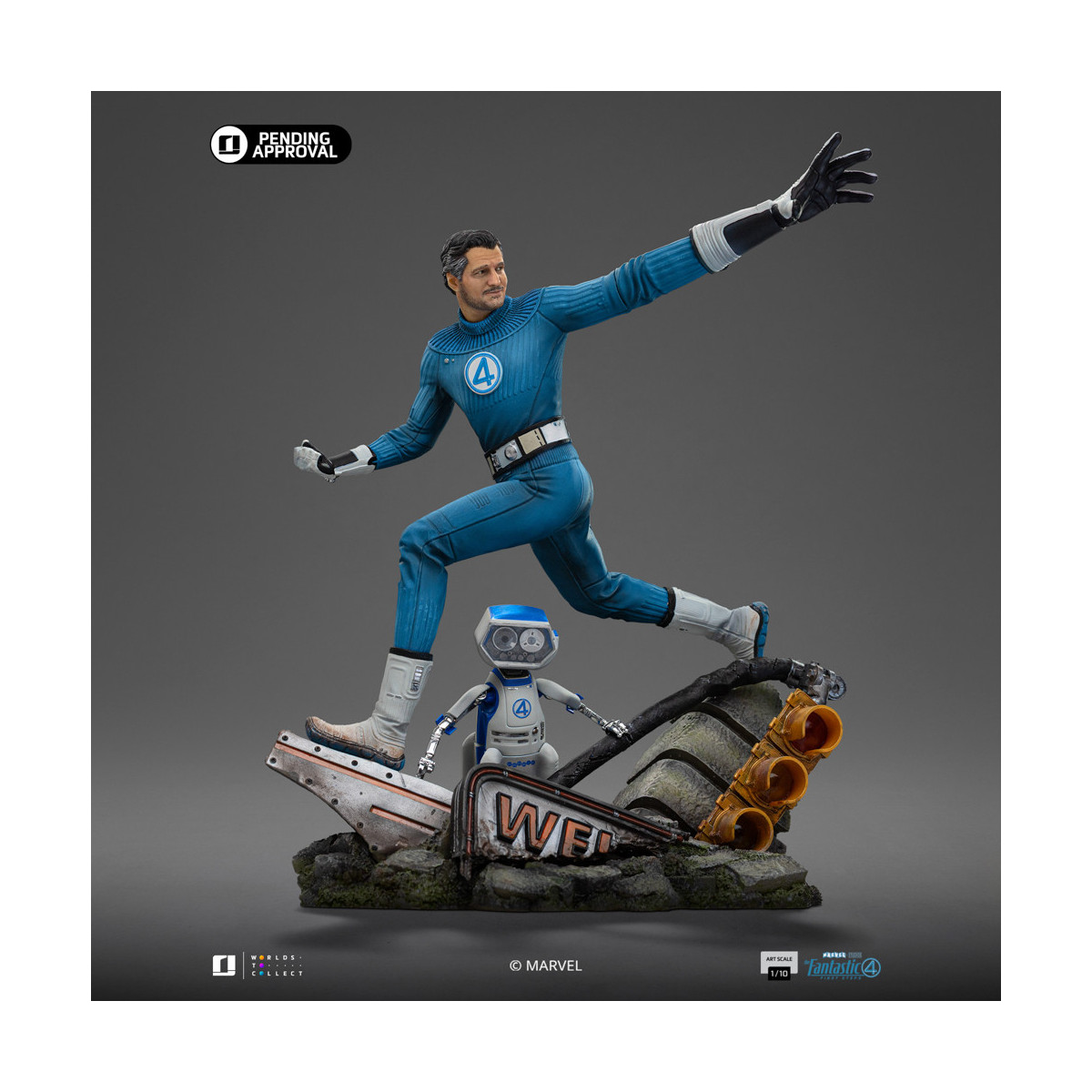Iron Studios - Marvel Fantastic 4 - Mr. Fantastic Reed Richards Arts Scala 1/10
