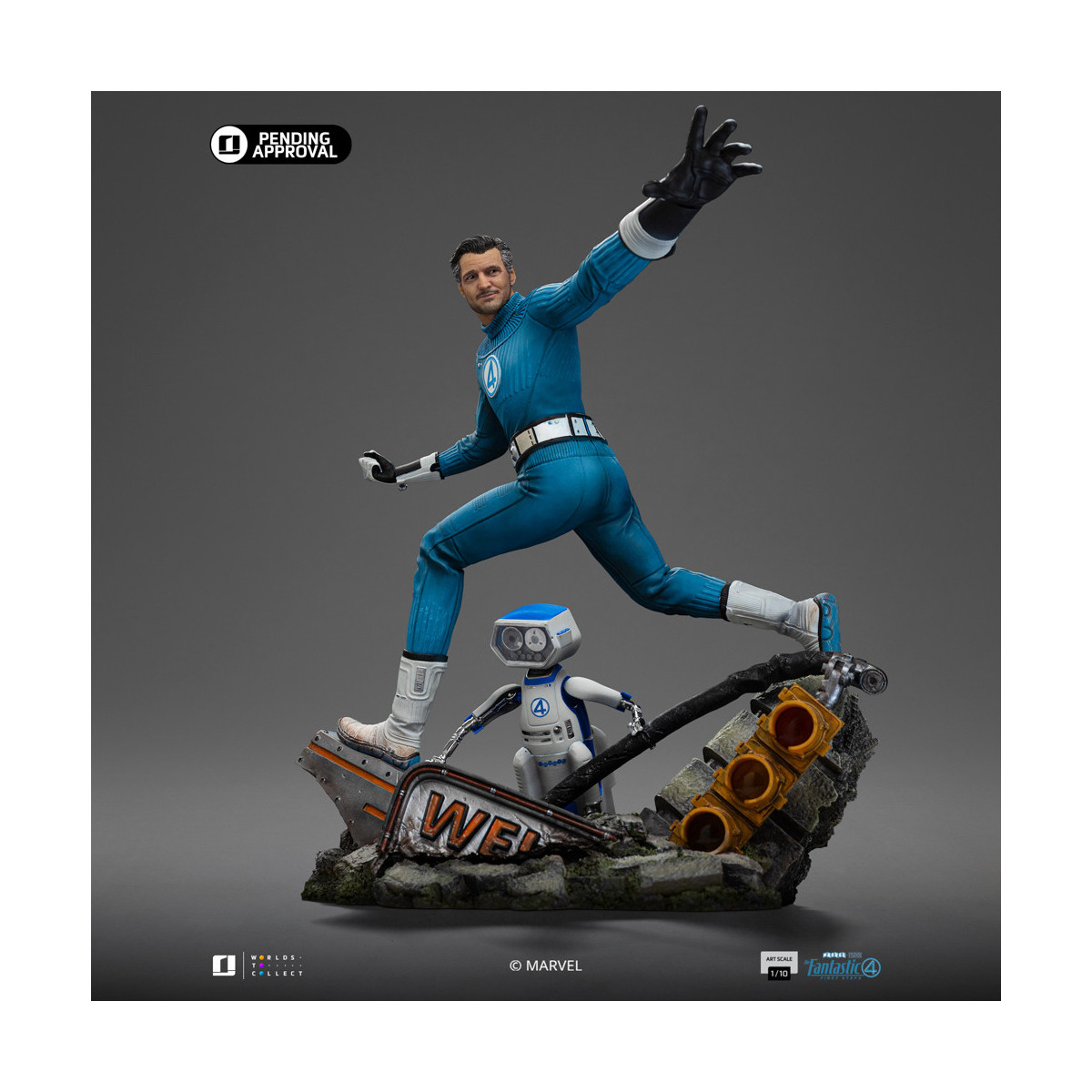 Iron Studios - Marvel Fantastic 4 - Mr. Fantastic Reed Richards Arts Scala 1/10