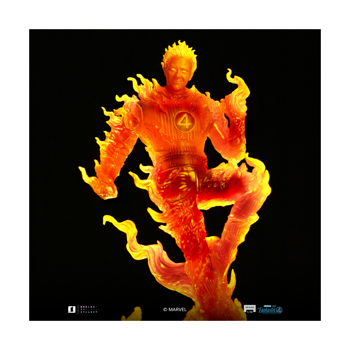 Iron Studios - Marvel Fantastic 4 - Torcia Umana Johnny Storm Scala Arte 1/10