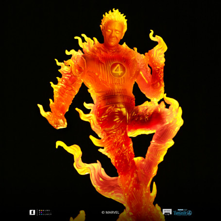 Iron Studios - Marvel Fantastic 4 - Torcia Umana Johnny Storm Scala Arte 1/10