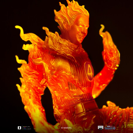 Iron Studios - Marvel Fantastic 4 - Torcia Umana Johnny Storm Scala Arte 1/10