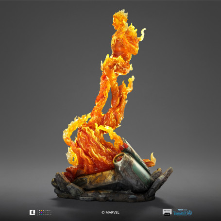 Iron Studios - Marvel Fantastic 4 - Torcia Umana Johnny Storm Scala Arte 1/10