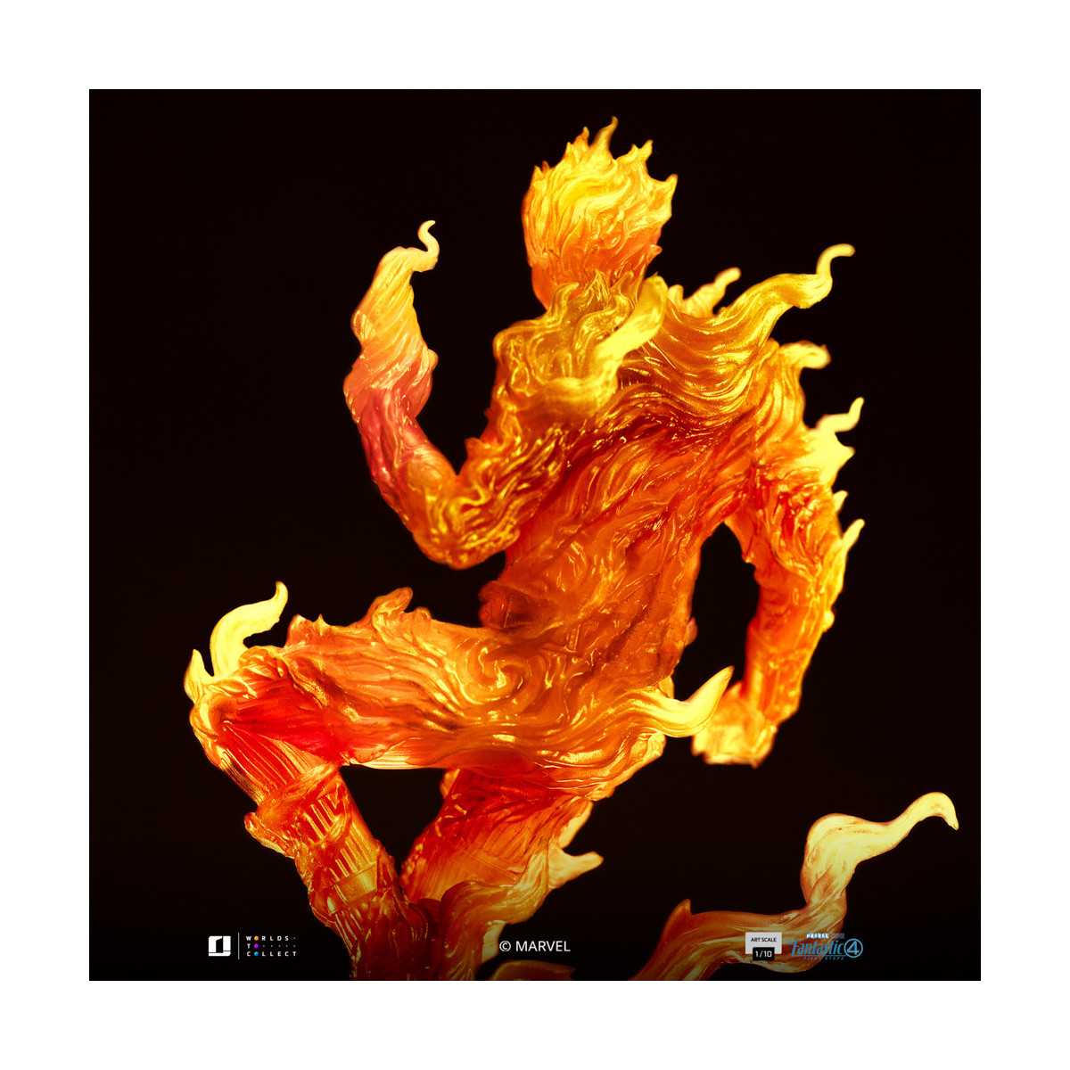 Iron Studios - Marvel Fantastic 4 - Torcia Umana Johnny Storm Scala Arte 1/10