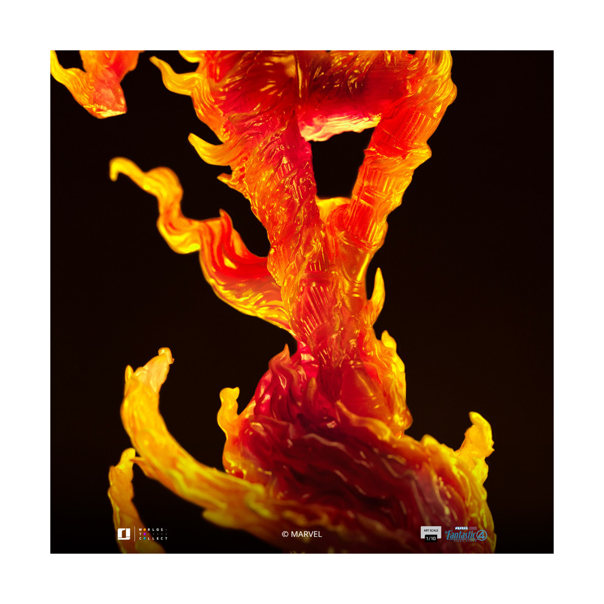 Iron Studios - Marvel Fantastic 4 - Torcia Umana Johnny Storm Scala Arte 1/10