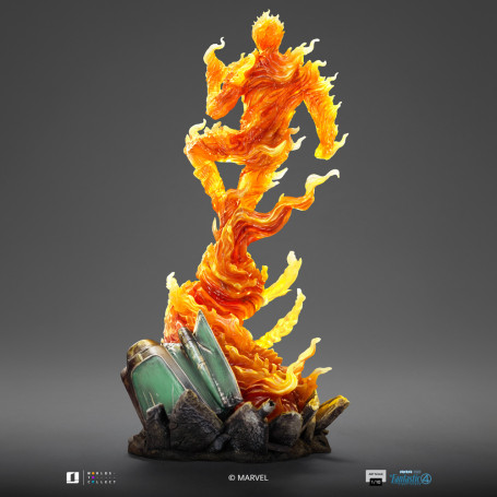 Iron Studios - Marvel Fantastic 4 - Torcia Umana Johnny Storm Scala Arte 1/10