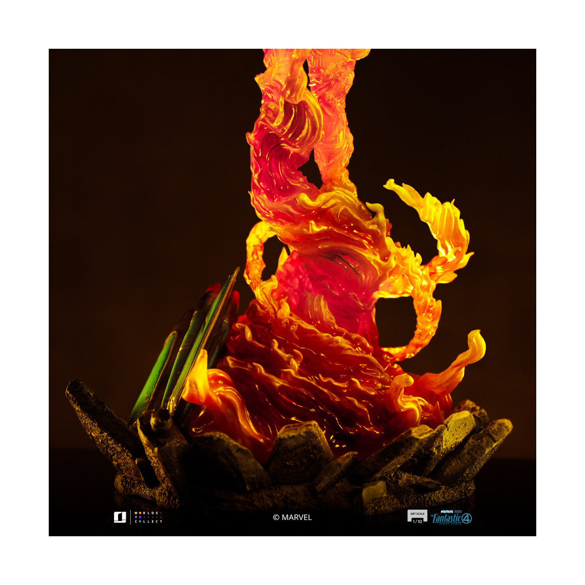 Iron Studios - Marvel Fantastic 4 - Torcia Umana Johnny Storm Scala Arte 1/10