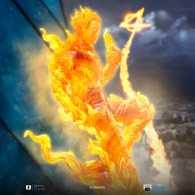 Iron Studios - Marvel Fantastic 4 - Torcia Umana Johnny Storm Scala Arte 1/10