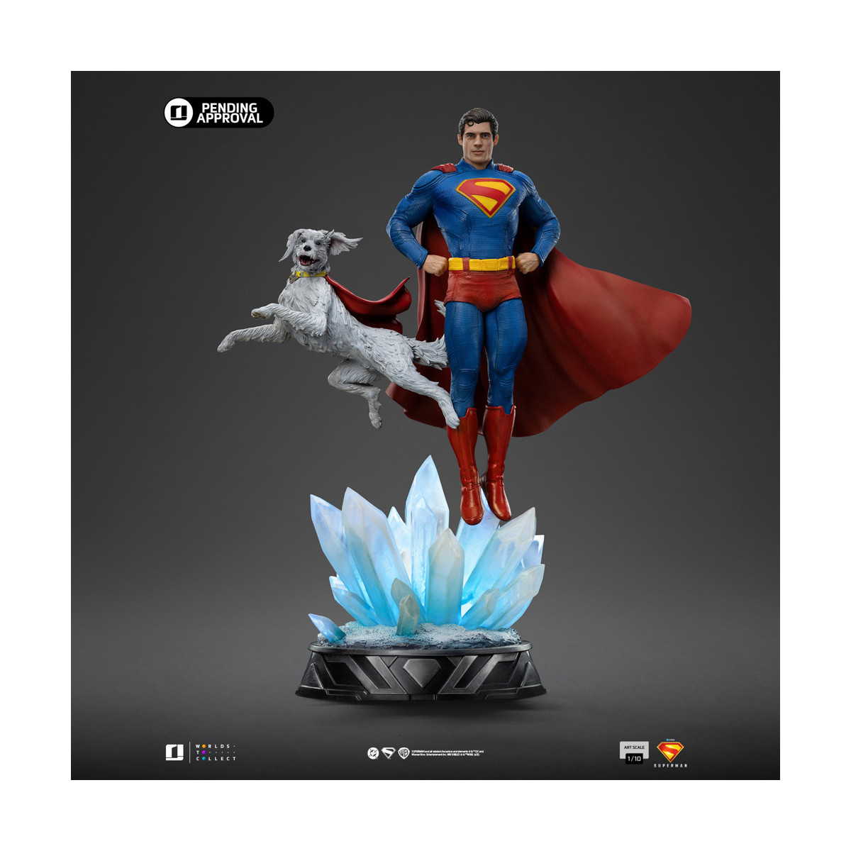 Iron Studios - DCU Superman - Superman e Krypto Art Scale Art Scale 1/10