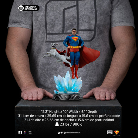 Iron Studios - DCU Superman - Superman e Krypto Art Scale Art Scale 1/10