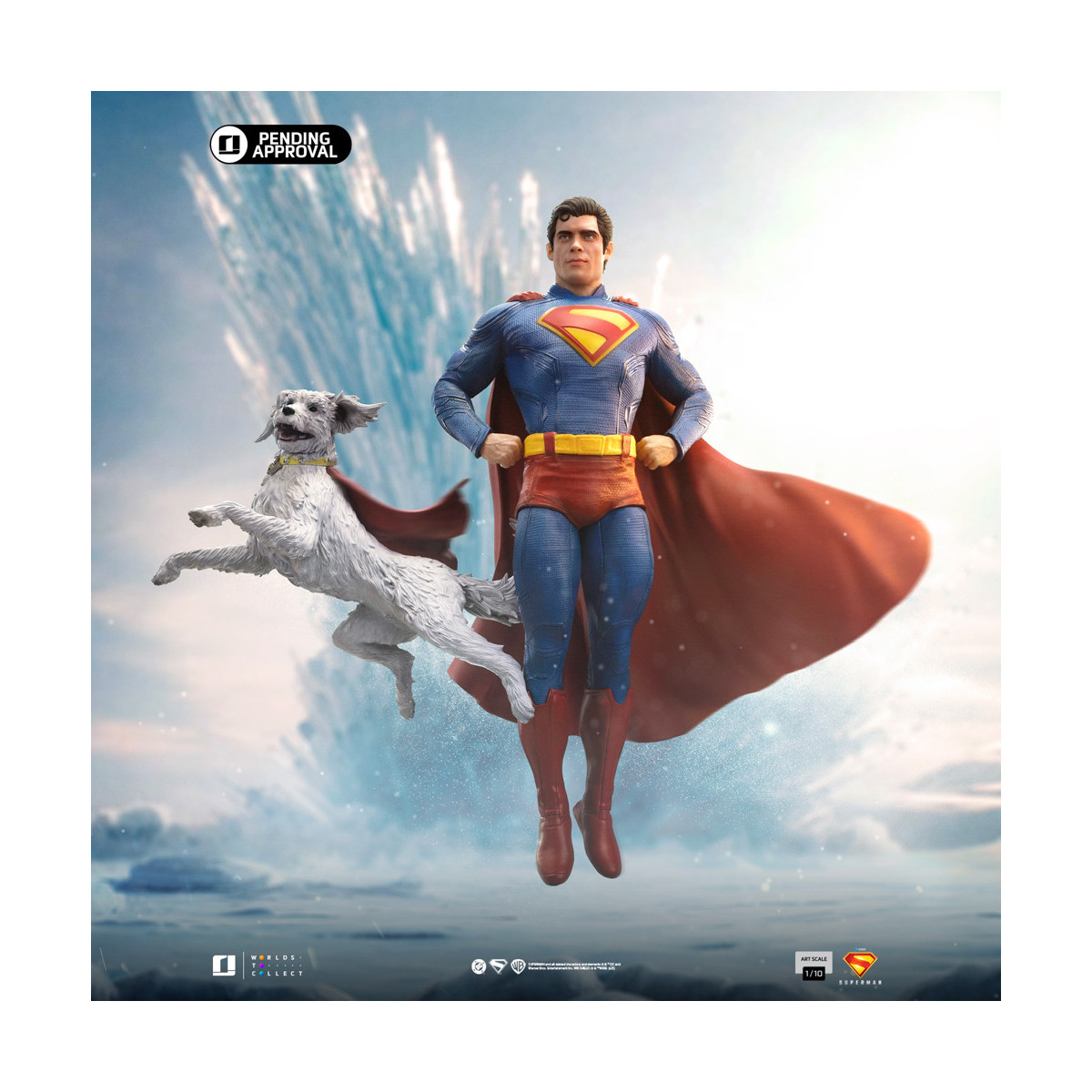 Iron Studios - DCU Superman - Superman e Krypto Art Scale Art Scale 1/10