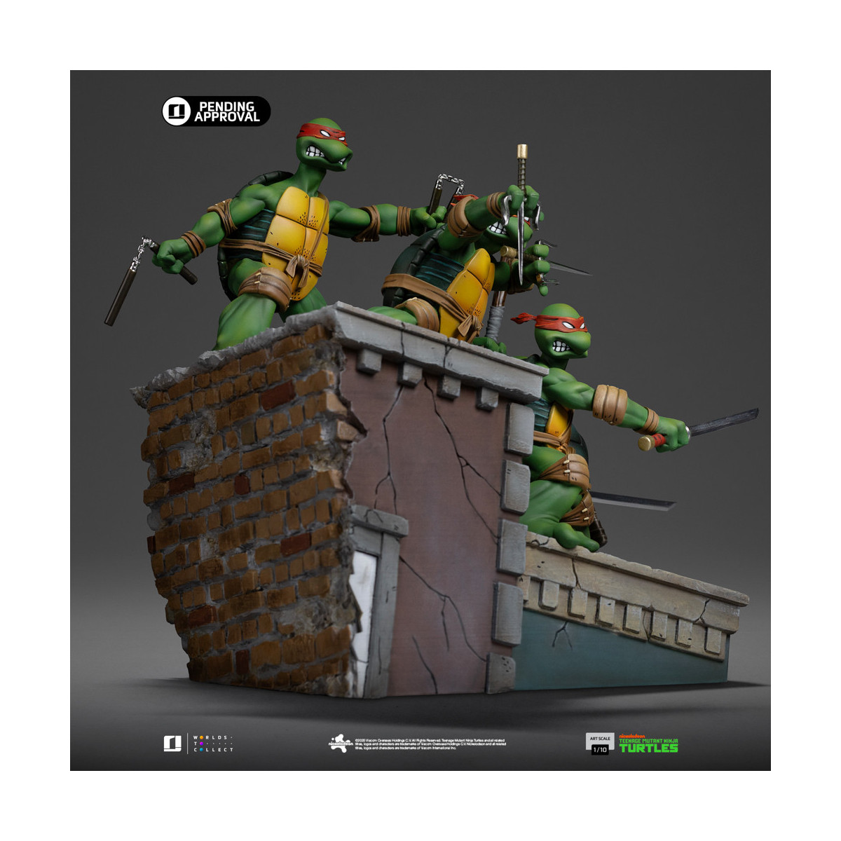 Iron Studios - TMNT 1st Cover Set - Teenage Mutant Ninja Turtles Art Scale 1/10
