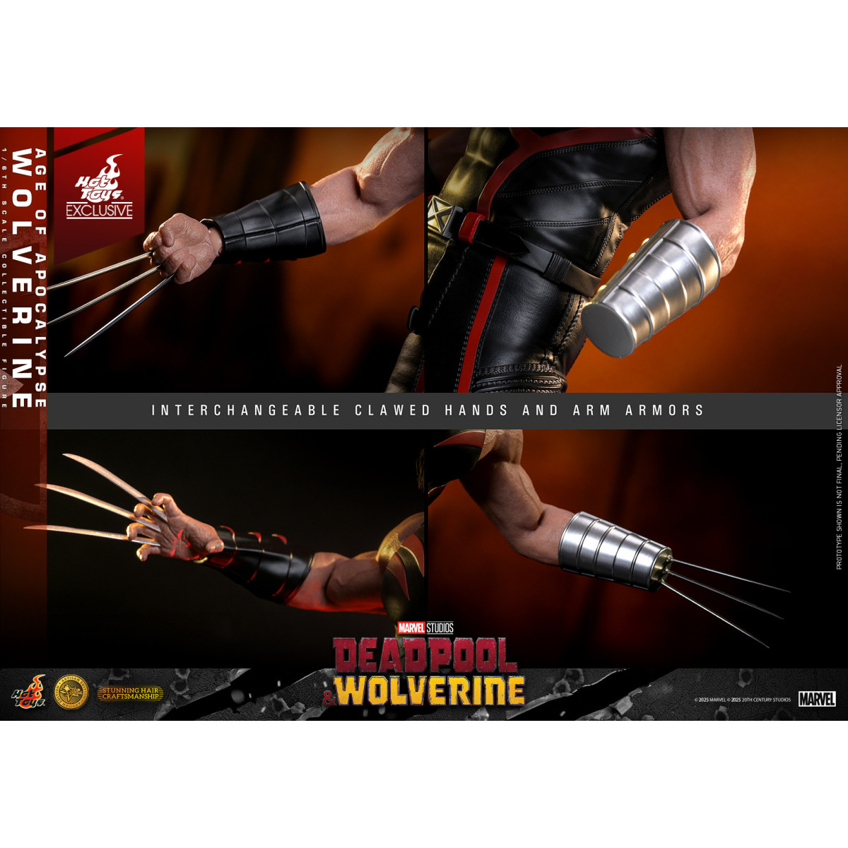 Hot Toys Marvel Deadpool & Wolverine - Wolverine Age of Apocalypse Edizione Artigianale MMS 1/6