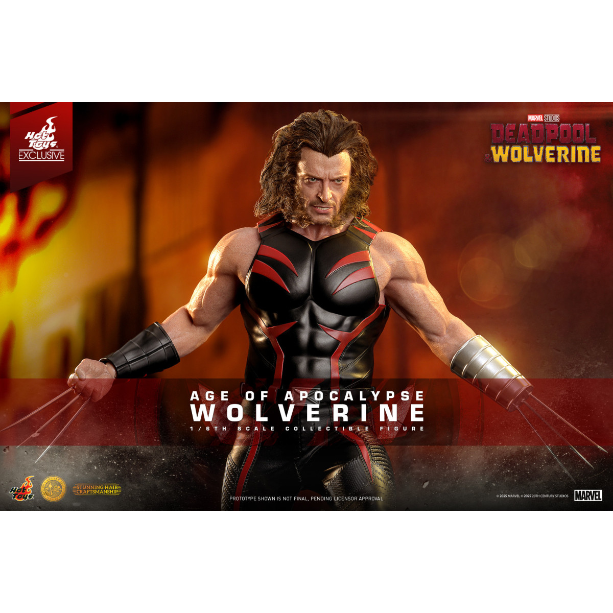 Hot Toys Marvel Deadpool & Wolverine - Wolverine Age of Apocalypse Edizione Artigianale MMS 1/6